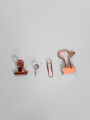 Set Pins & Clips, Cobre Color Unico