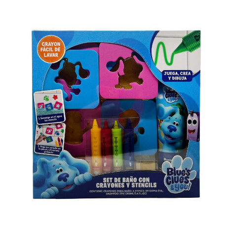 Set Infantil de Baño Personalizado CRAYONES Y STENCILS