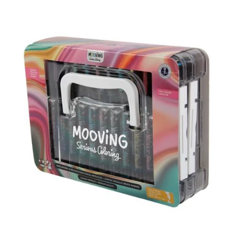 Marcadores acrilicos metalicos Mooving caja x24 Marcadores Acrilicos Metalicos Mooving Caja X24