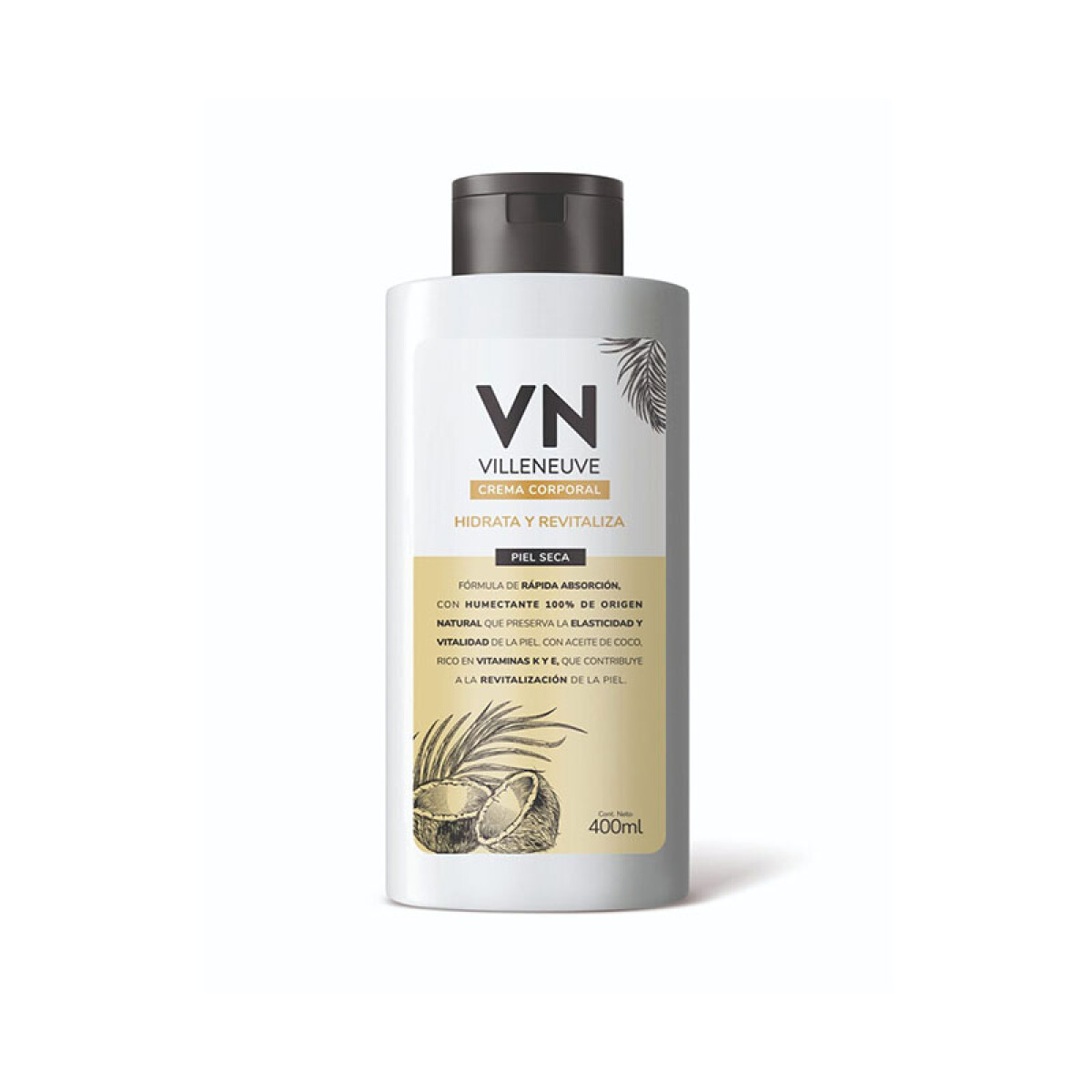 Villeneuve crema corporal - Hidrata y revitaliza 400 ml 