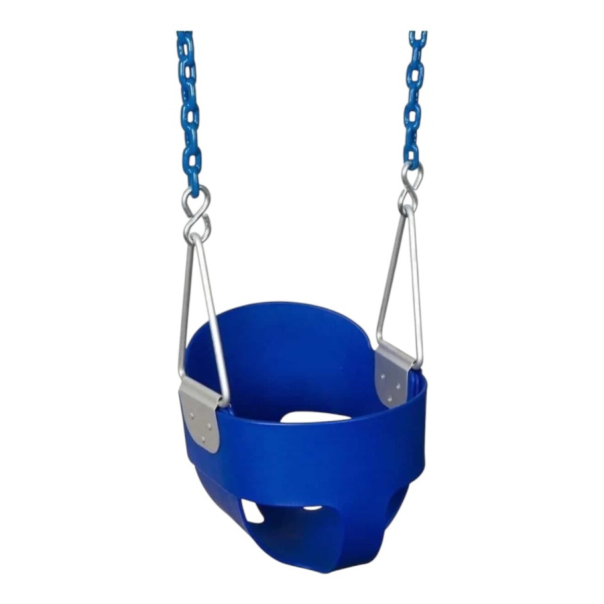 Hamaca bebé goma con cadena - Azul 