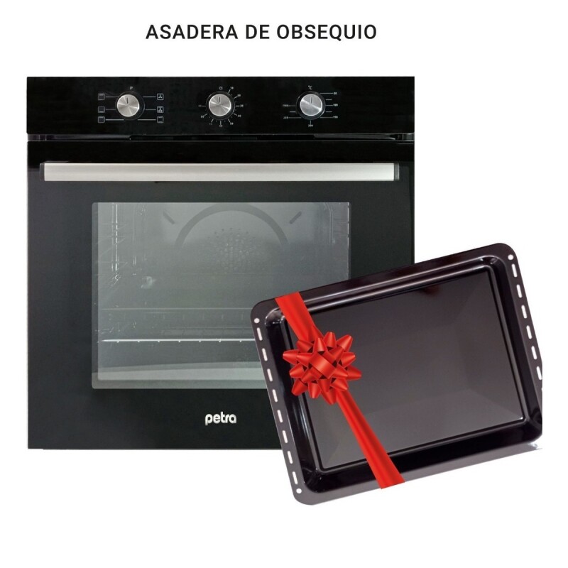 Horno Empotrar Convección Eléctrico Petra 71 L Negro Clase A Horno Empotrar Convección Eléctrico Petra 71 L Negro Clase A