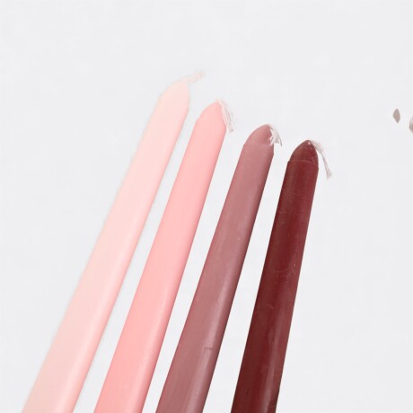 Pack De Velas Melit Bety 4 Unidades 25cm Naranja