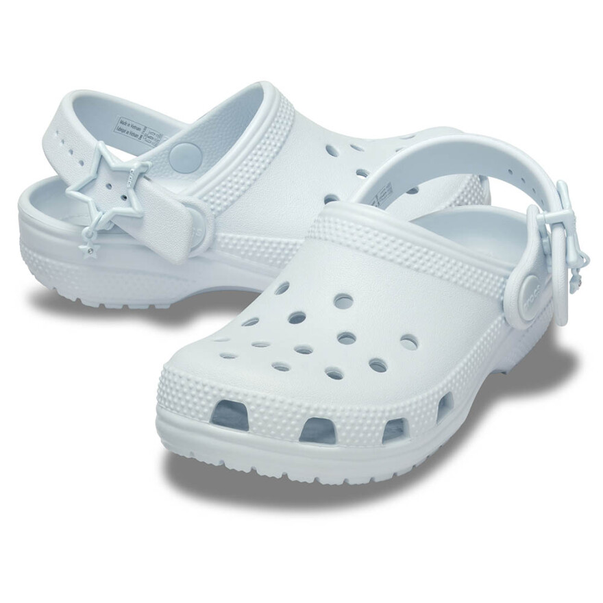 Crocs Classic Star Buckle Clog Niños Sky Ice