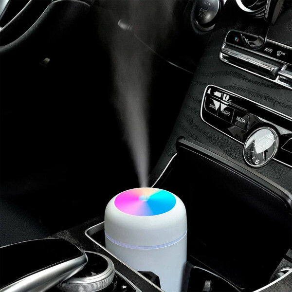 Difusor Aromatizador Vaporizador Humidificador Usb Led Variante Color Blanco