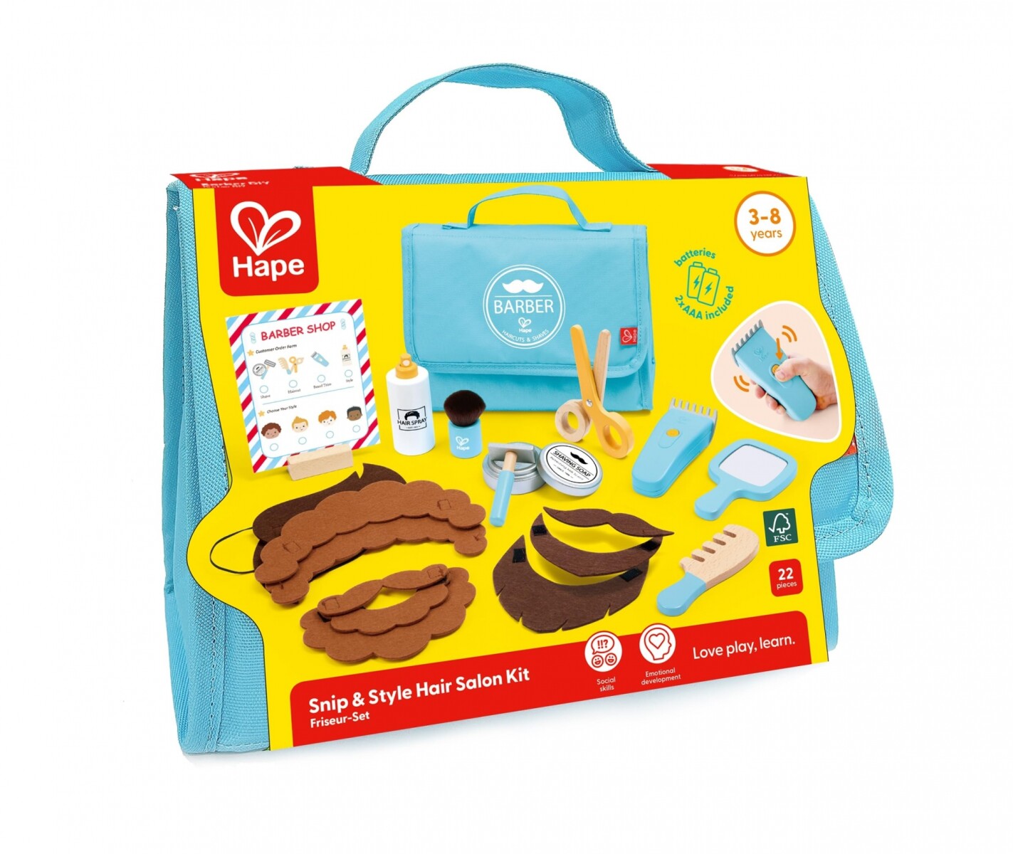KIT DE PELUQUERÍA HAPE SNIP & STYLE 