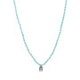 Collar Cadena Karvik Dije Amazonita Con Mano De Hamsa Plata 925 0