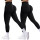 Calza Deportiva Push Up X2 Leggins Levanta Glúteos Negro