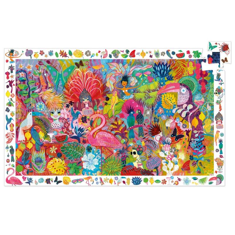Puzzle observación 61x38 cm 200 Pcs + Libro Carnaval