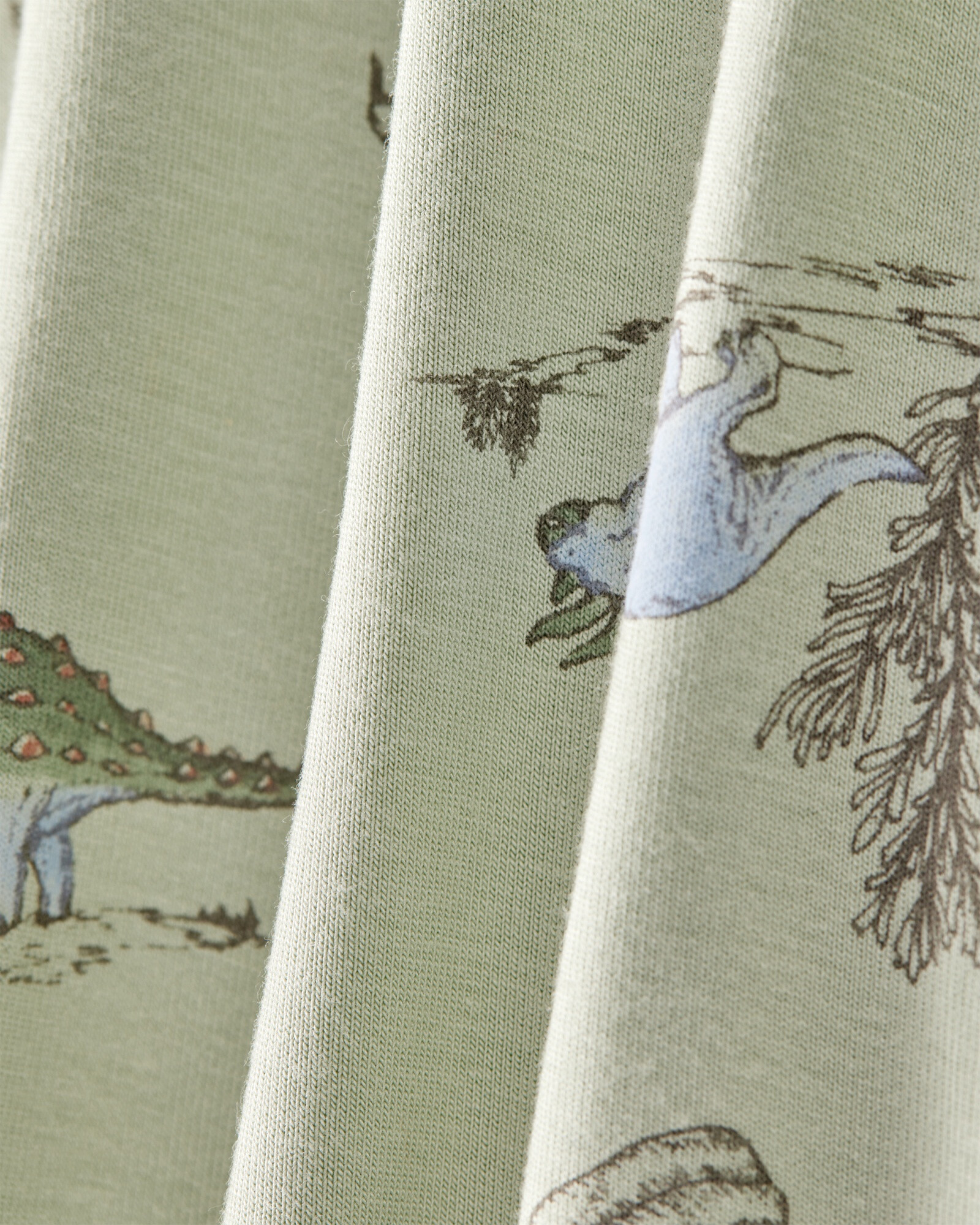 Pijama una pieza de viscosa Ecovero, con pie, diseño dinos, línea Purelysoft Sin color