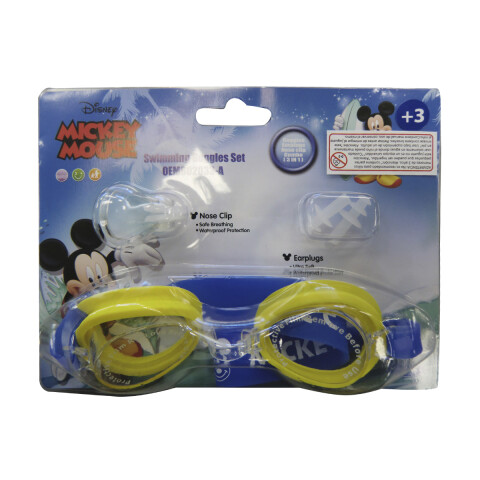 Lentes Natación Mickey con Clip y Tapón U