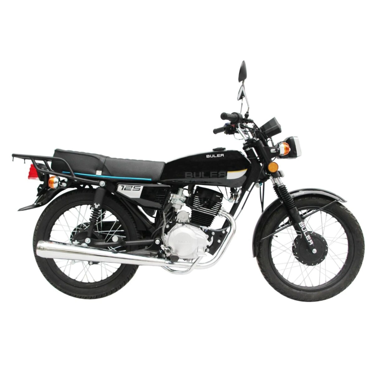 Moto Buler Cobra 125cc Rayos - Negro 