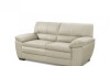 Sillón 100% Cuero - 2 Cuerpos Premium Arena