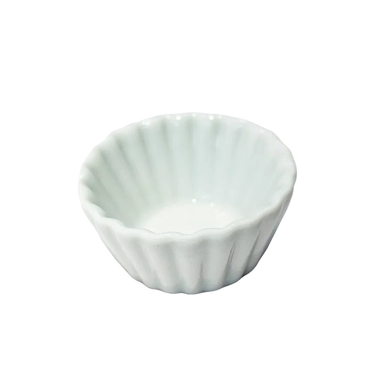 Ramequín Ondulado D5.5X2.5Cm Porcelana Blanca 