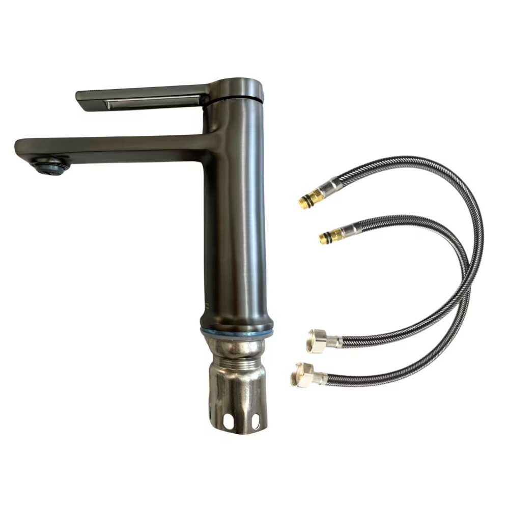 Grifería de lavatorio Monocomando de mesada Elar Grafito Grifería De Lavatorio Monocomando De Mesada Elar Grafito