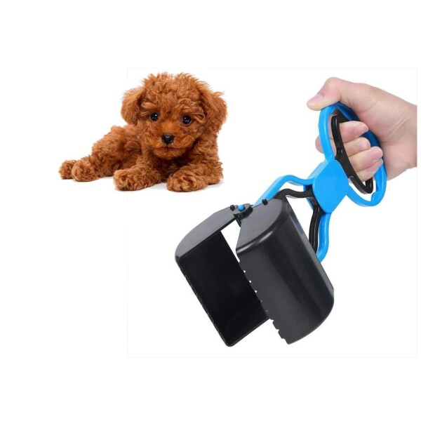 Pala Higiénica Levanta Desechos De Mascotas Perro Gato Variante Color Negro y Azul