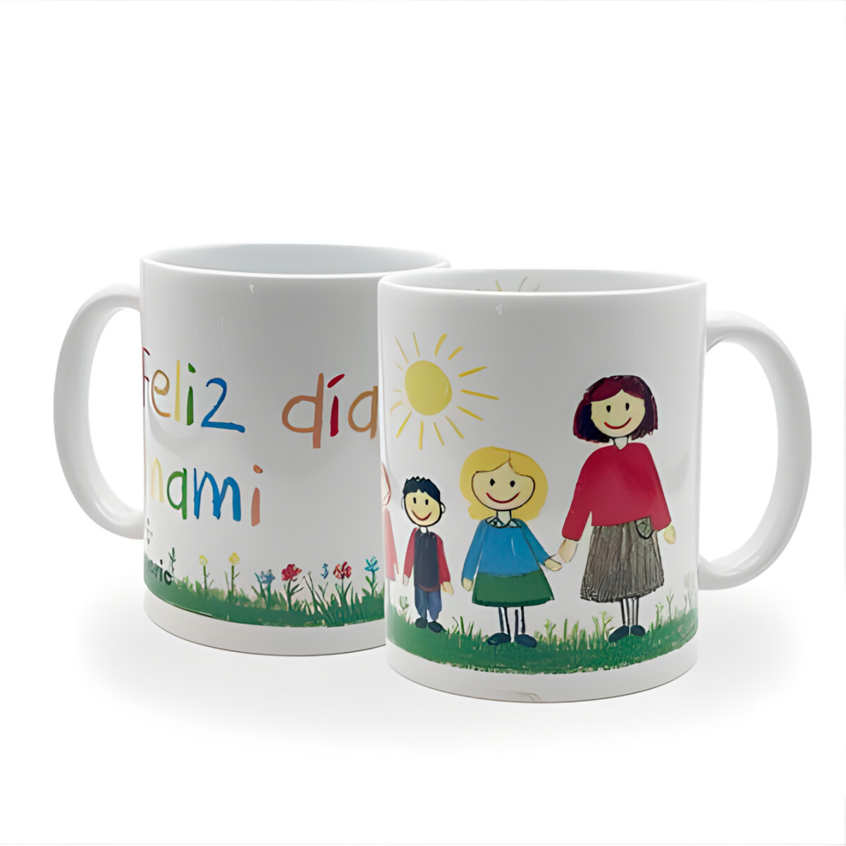 TAZA DE LOZA FELIZ DIA MAMI BLANCA (8 X 9.5CM) 