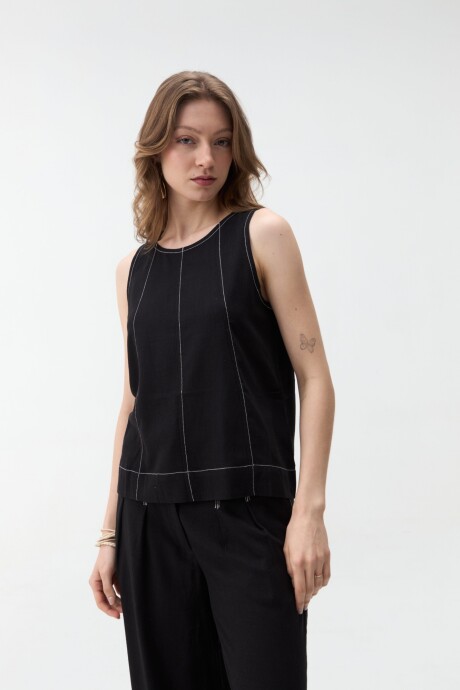 MUSCULOSA RAIZA Negro
