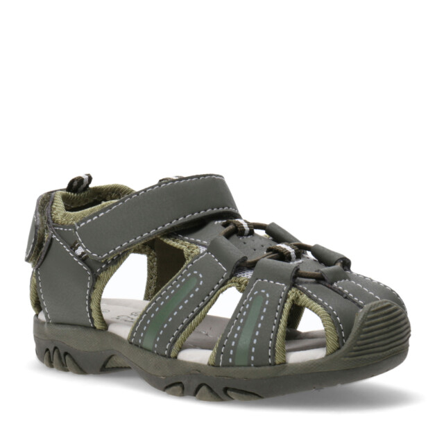 Sandalia de Niño Croco Kids RICK con velcro Verde