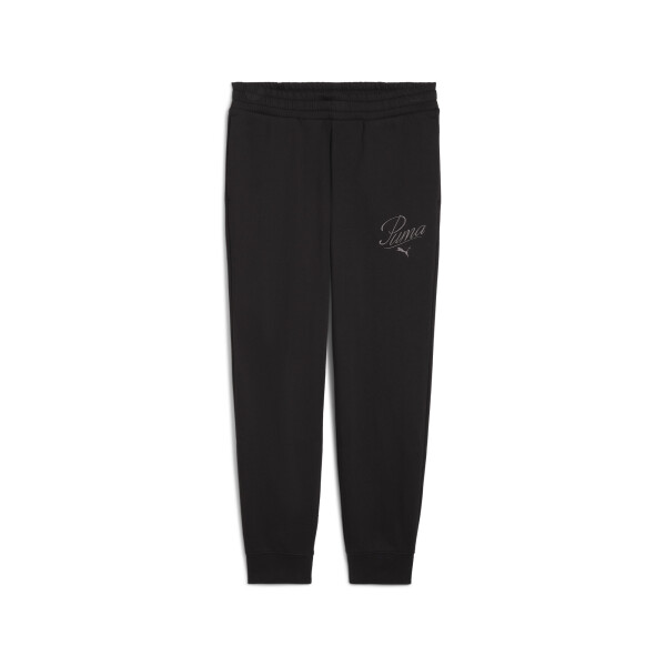 Pantalon PUMA ESS Script Sweatpants FL cl Mujer 688074 01 Negro