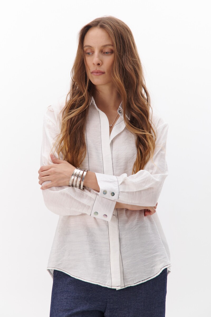 CAMISA VERTICE BLANCO