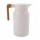 Jarra Térmica de 1Lt en Plástico y Mango Recto en Madera Blanco