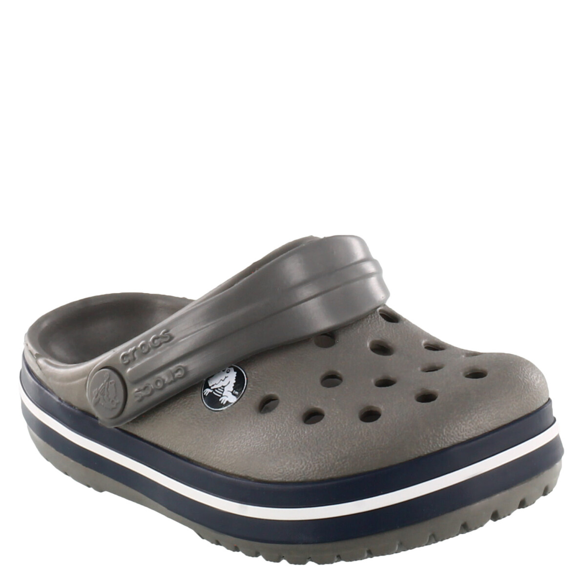 Zueco de Niños Crocs Crocband Clog - Gris Humo - Azul Marino 