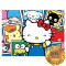 Lámina Hello Kitty Colores Rect.