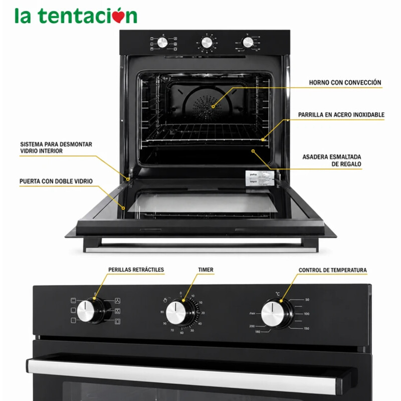 COMBO DE COCCIÓN 5 HORNALLAS CAMPANA 90cm HORNO CON CONVECCIÓN Combo De Cocción 5 Hornallas Campana 90cm Horno Con Convección