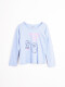 REMERA FRIENDS CELESTE