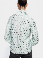 Camisa Estampado De Lunares azul