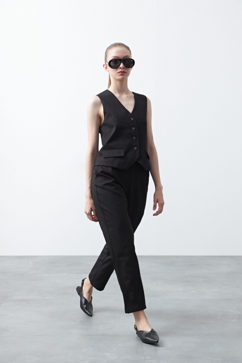 PANTALON PAISLEY - Negro 