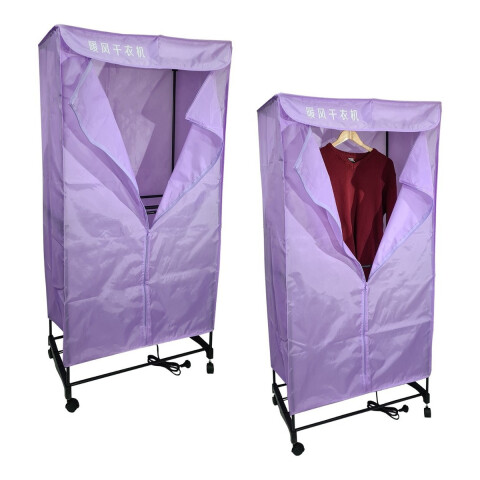 Seca Ropas De Bolsa Secador Colgar Ropa Secarropa 15kg Variante Color Violeta Con Ruedas