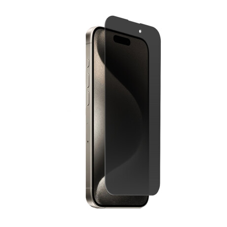 Vidrio Templado 9H con Filtro de Privacidad para iPhone 15 Pro Transparente
