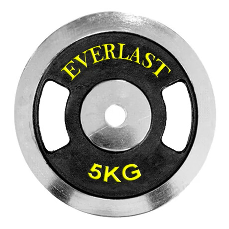Disco Everlast En Hierro Cromado Con Agarre 5kg Disco Everlast En Hierro Cromado Con Agarre 5kg