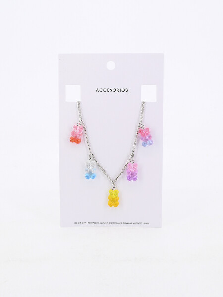 COLLAR BEARS PLATEADO