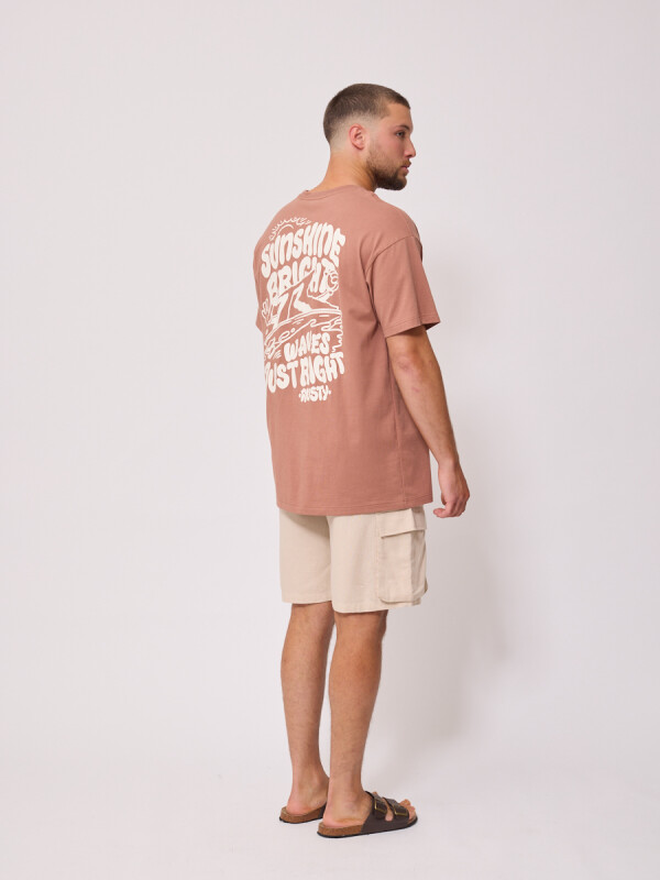 T-SHIRT LYFIA RUSTY Tostado