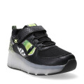 Championes Infantiles Footy Roller con Luz Led y Velcro Negro - Amarillo Lima