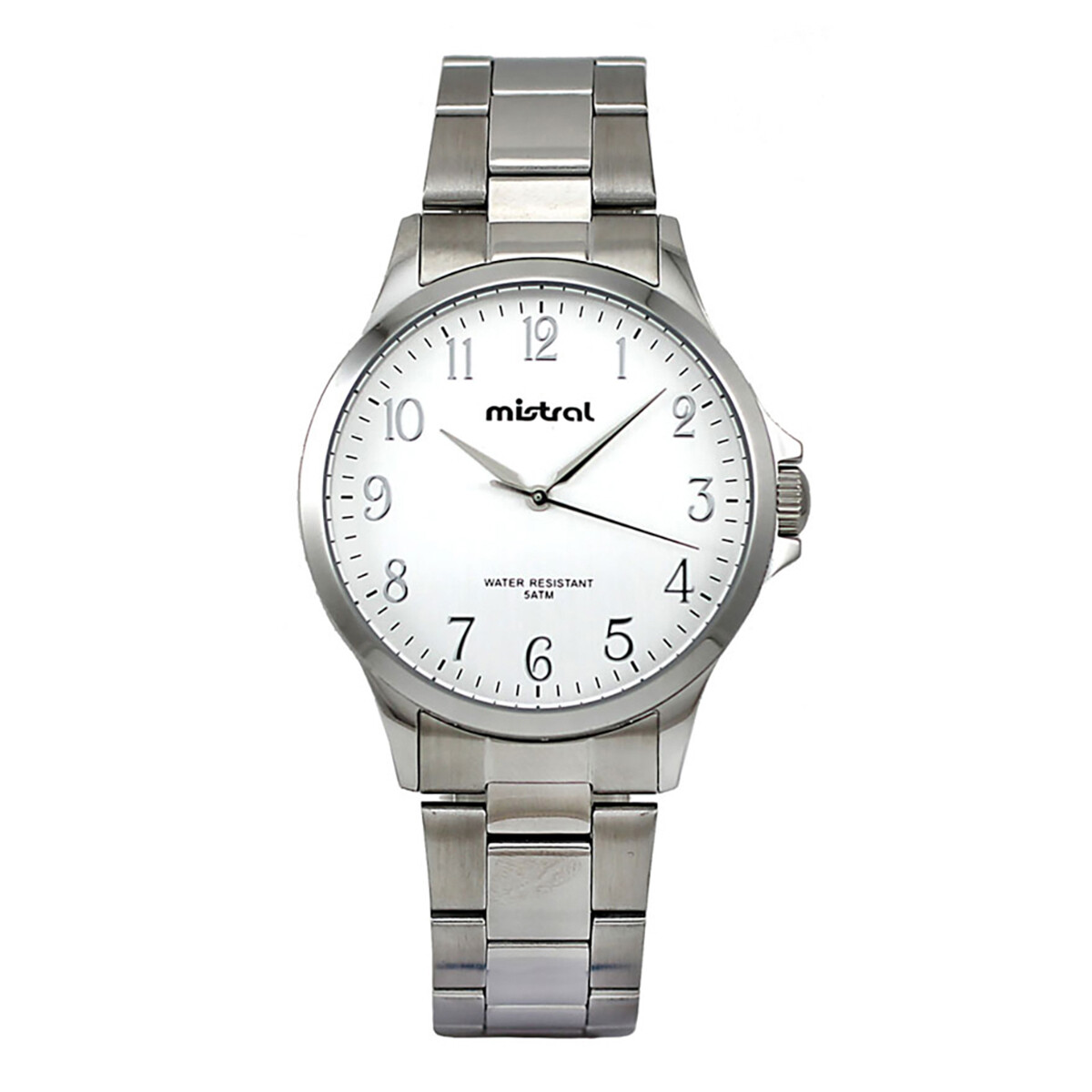 Reloj Mistral Clasico Acero Plata 