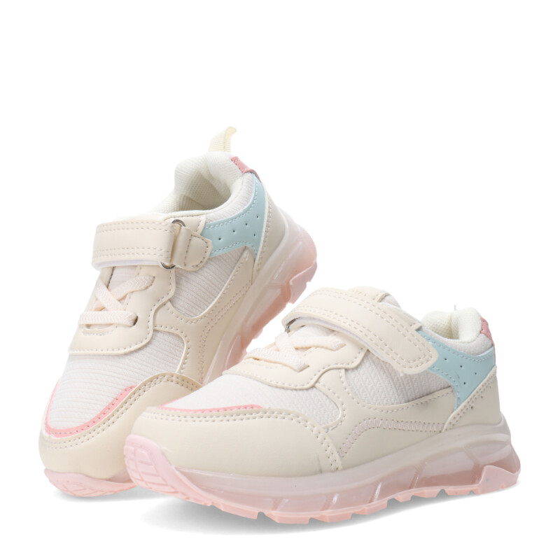 Championes de Niña MINI Miss Carol CRIBB con velcro Beige