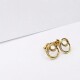 Caravanas doble aro con zirconias Oro 9 kt Caravanas doble aro con zirconias Oro 9 kt