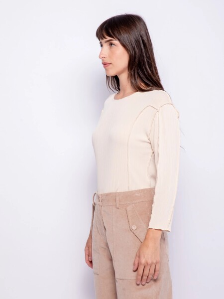 T-SHIRT ALLIE VOLME BEIGE