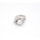 Anillo En Oro Blanco, Brillantes Y Perla De Cultivo De 9 Mm Anillo En Oro Blanco, Brillantes Y Perla De Cultivo De 9 Mm