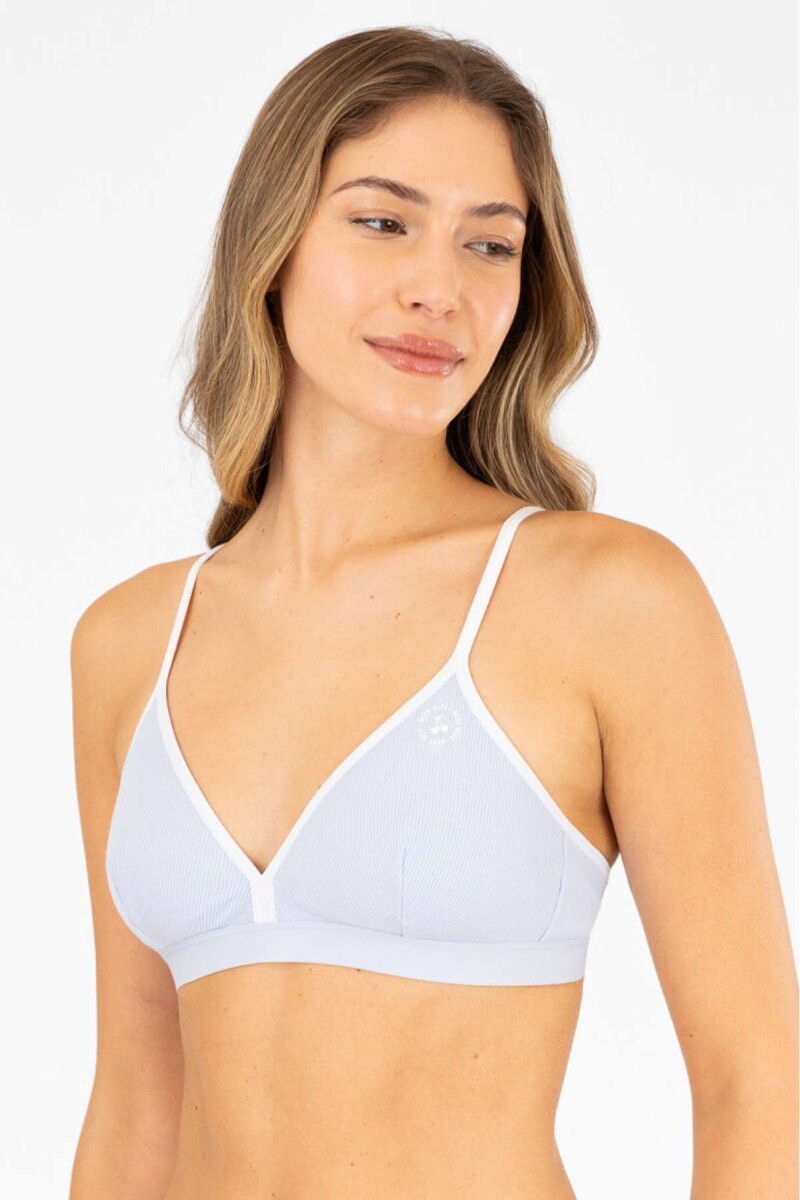 Top triangulo sole - Lilac blue 