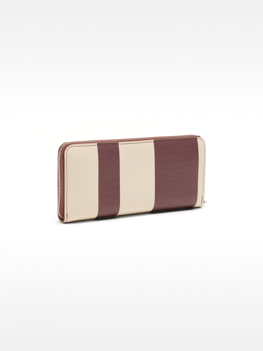 Cartera Con Textura Y Colores Contrastantes multicolor