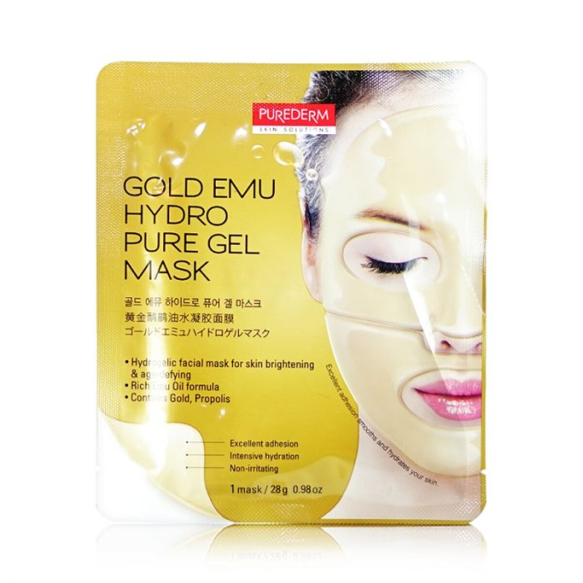 Purederm Gold Emulsión Hydro Gel Mask 