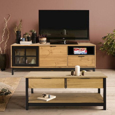 Promo - Rack de tv + mesa de living Linea Denise Promo - Rack de tv + mesa de living Linea Denise