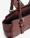City Cartera Formato Baguette Multipocket - Rojo Burdeaux