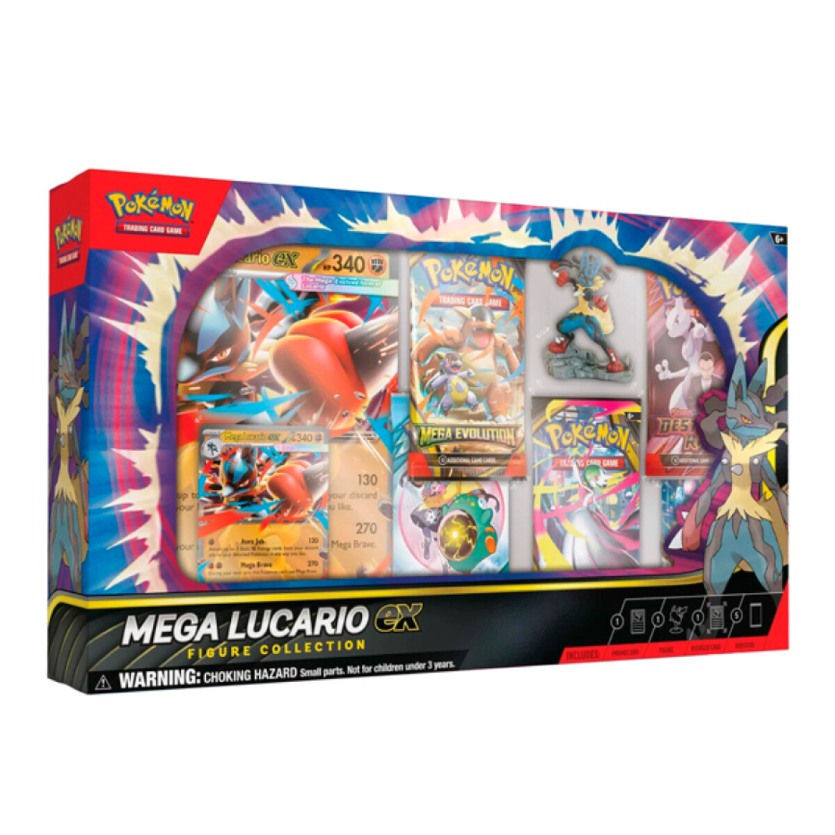 Pokémon Mega Lucario Ex - Colección con figura 