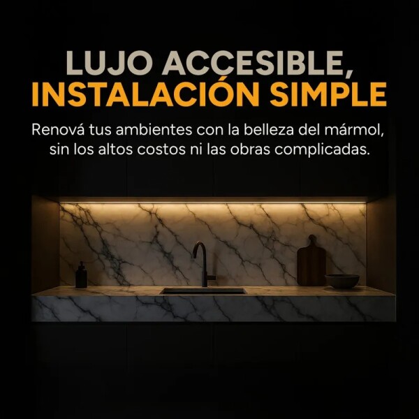 Placa PVC Símil Mármol 3mm Con Detalle Área Útil 2,20×1,22m Mármol Blanco Gris